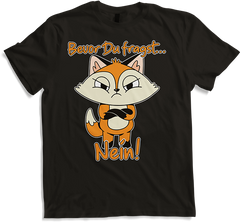 Produktbild von T-Shirt Bevor Du fragst NEIN! Lustiger Spruch Introvertierte Fuchs