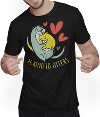 Be Kind To Otters Cute Animal Spruch Funny Otter
