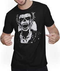 Anarchy Fan Totenkopf mit Mohawk Crazy Antisocial Punk