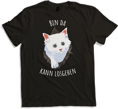 Produktbild von T-Shirt Bin da kann losgehen Süßes Kätzchen für Mädchen & Teenager