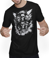 Anarchy Fan Totenkopf mit Mohawk Crazy Antisocial Punk