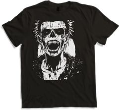 Anarchy Fan Totenkopf mit Mohawk Crazy Antisocial Punk