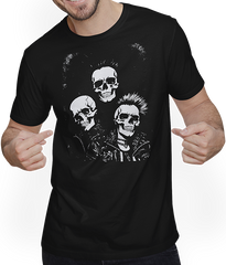 Anarchy Fan Totenkopf mit Mohawk Crazy Antisocial Punk