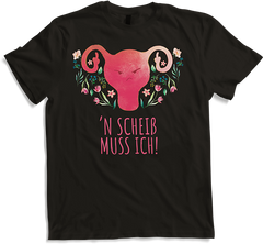 'n Scheiß muss ich Böse Freche Uterus Sprüche Stinkefinger