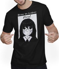 Produktbild von T-Shirt mit Mann Bevor Du fragst: Nein Gothic Batcave Horror Anime Manga