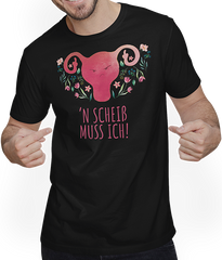 'n Scheiß muss ich Böse Freche Uterus Sprüche Stinkefinger