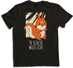 'n Scheiß muss ich Freche Eichhörnchen Sprüche Stinkefinger