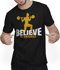 Believe in yourself Lunges Woman Workout Gewichtheben