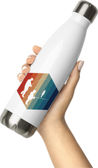 Produktbild von Thermosflasche von Hand gehalten Angeln | Hexagon Vintage & Retro | Vater mit Sohn