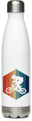 Produktbild von Edelstahlflasche BMX | Vintage Hexagon | Retro Biker