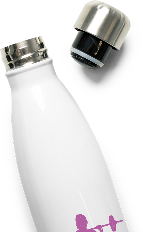 Produktbild vom Oberteil der Thermoflasche Believe in yourself Girl Squat Women Workout Gewichtheben