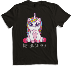 Produktbild von T-Shirt Bist ein Stinker | Rotzfreches Einhorn | Süß Kawaii Mädchen