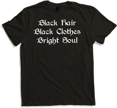 Produktbild von T-Shirt Black Hair Clothes Bright Soul Gothic Dark Wave Batcave Gothic