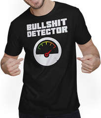 Produktbild von T-Shirt mit Mann Bullshit Detektor | Lustiger sarkastischer Zynischer Spruch | Ironisch