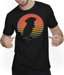 Produktbild von T-Shirt mit Mann CHINCHILLAS Retro Sonne Vintage Chinchillas Halter Geschenk