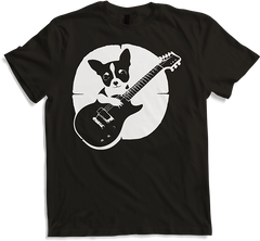 Produktbild von T-Shirt Chihuahua mit E-Gitarre Musiker Lustiger Gitarrist