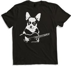 Produktbild von T-Shirt Chihuahua mit E-Gitarre Musiker Lustiger Gitarrist