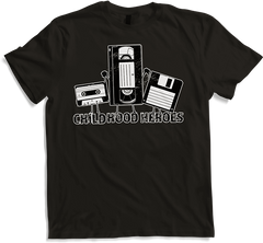 Produktbild von T-Shirt Childhood Hero Kindheitshelden Vintage Kassette Videoband