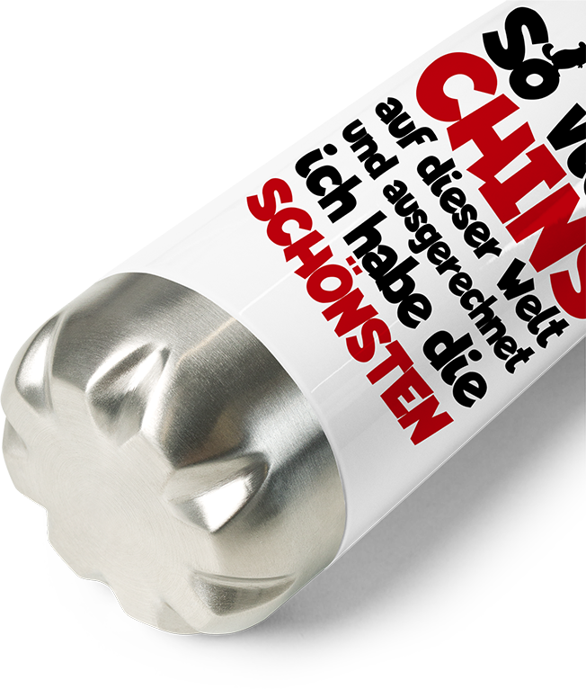 Produktbild vom Boden der Thermoflasche Chinchillas | Lustiger Spruch | Geschenk Chinchilla Besitzer