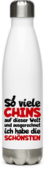 Produktbild von Edelstahlflasche Chinchillas | Lustiger Spruch | Geschenk Chinchilla Besitzer