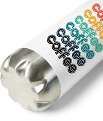 Produktbild vom Boden der Thermoflasche Coffee Vintage Font | Funny Coffee Saying | Caffeine Addict