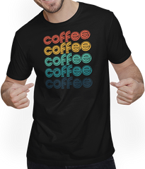 Produktbild von T-Shirt mit Mann Coffee Vintage Font | Funny Coffee Saying | Caffeine Addict