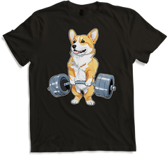Produktbild von T-Shirt Corgi Gewichtheber, Bodybuilding, Kreuzheben