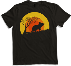 Produktbild von T-Shirt DEGUS Sonnenuntergang | Vintage Sonne | Geschenk Deguhalter