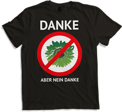Produktbild von T-Shirt Danke aber nein Danke grüne Sonnenblume Politiker Sprüche
