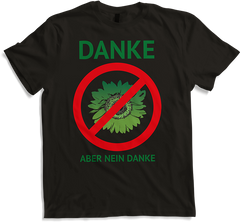 Produktbild von T-Shirt Danke aber nein Danke grüne Sonnenblume Politiker Sprüche