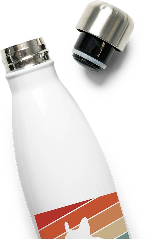 Produktbild vom Oberteil der Thermoflasche Degu | Vintage & Retro | Achtziger Jahre Style Shirt | Nager