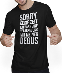 Produktbild von T-Shirt mit Mann Degus | Lustiger Spruch | Geschenk für Degubesitzer | Degu