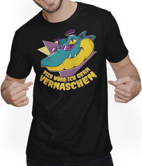 Produktbild von T-Shirt mit Mann Dich würd ich gern vernaschen Alligator Freche Anmachsprüche