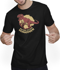 Produktbild von T-Shirt mit Mann Dich würd ich gern vernaschen T-Rex Freche Anmachsprüche