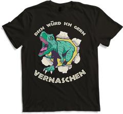 Produktbild von T-Shirt Dich würd ich gern vernaschen T-Rex Freche Anmachsprüche