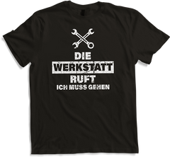 Produktbild von T-Shirt Die Werkstatt ruft Lustiger Schrauber Bastler Tüftler Spruch
