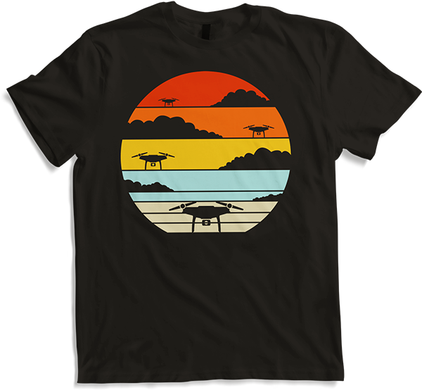 Produktbild von T-Shirt Drohnen & Quadrocopter Spruch für Drohnenpiloten Vintage