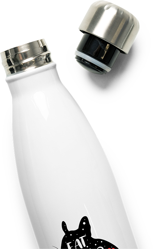 Produktbild vom Oberteil der Thermoflasche Eat Sleep Degus Repeat Funny Degu Spruch Octodon Degu