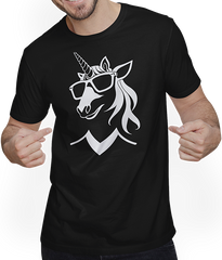 Produktbild von T-Shirt mit Mann Einhörner Anime Einhorn Manga Märchen Sonnenbrille