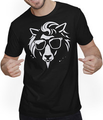 Produktbild von T-Shirt mit Mann Einhörner Anime Einhorn Manga Märchen Sonnenbrille