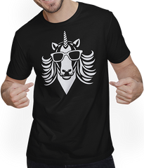 Produktbild von T-Shirt mit Mann Einhörner Anime Einhorn Manga Märchen Sonnenbrille