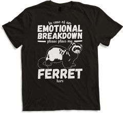 Produktbild von T-Shirt Emotional Breakdown Lustiges Frettchen Spruch Frau Mädchen