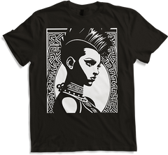 Produktbild von T-Shirt Fantasy Post Punk keltischer Tribal Batcave Mohawk Girl Gothic