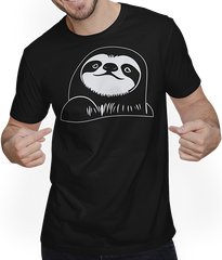 Produktbild von T-Shirt mit Mann Faultier Gesicht Silhouette Geburtstag Faultier Spruch