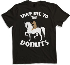Produktbild von T-Shirt Faultier auf Einhorn möchte Donut naschen T-Shirt