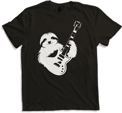 Produktbild von T-Shirt Faultier mit E-Gitarre Musiker Lustiger Gitarrist