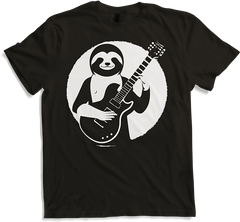 Produktbild von T-Shirt Faultier mit E-Gitarre Musiker Lustiger Gitarrist