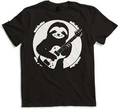 Produktbild von T-Shirt Faultier mit E-Gitarre Musiker Lustiger Gitarrist