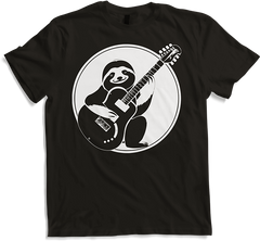 Produktbild von T-Shirt Faultier mit E-Gitarre Musiker Lustiger Gitarrist