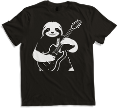 Produktbild von T-Shirt Faultier mit E-Gitarre Musiker Lustiger Gitarrist